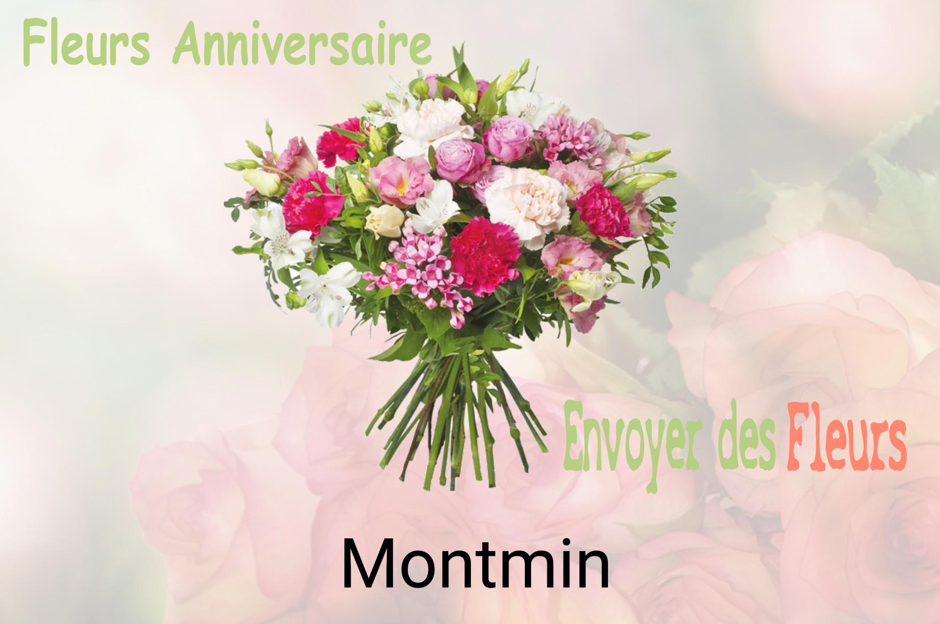 Bouquet de fleurs d’anniversaire livré à Montmin